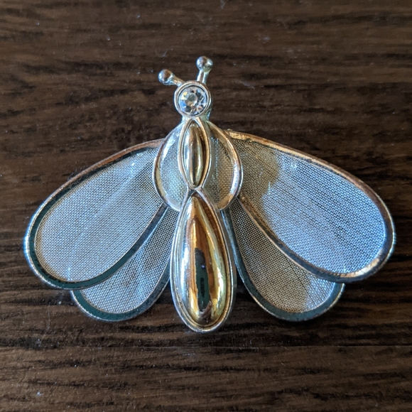 Pair SPRING Brooches. So fun with trembling wings! - Picture 4 of 7